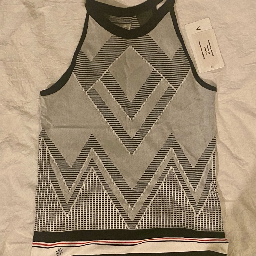 Athleta chevron stripe trophy tank